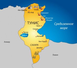 тунис карта
